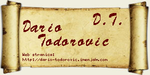 Dario Todorović vizit kartica